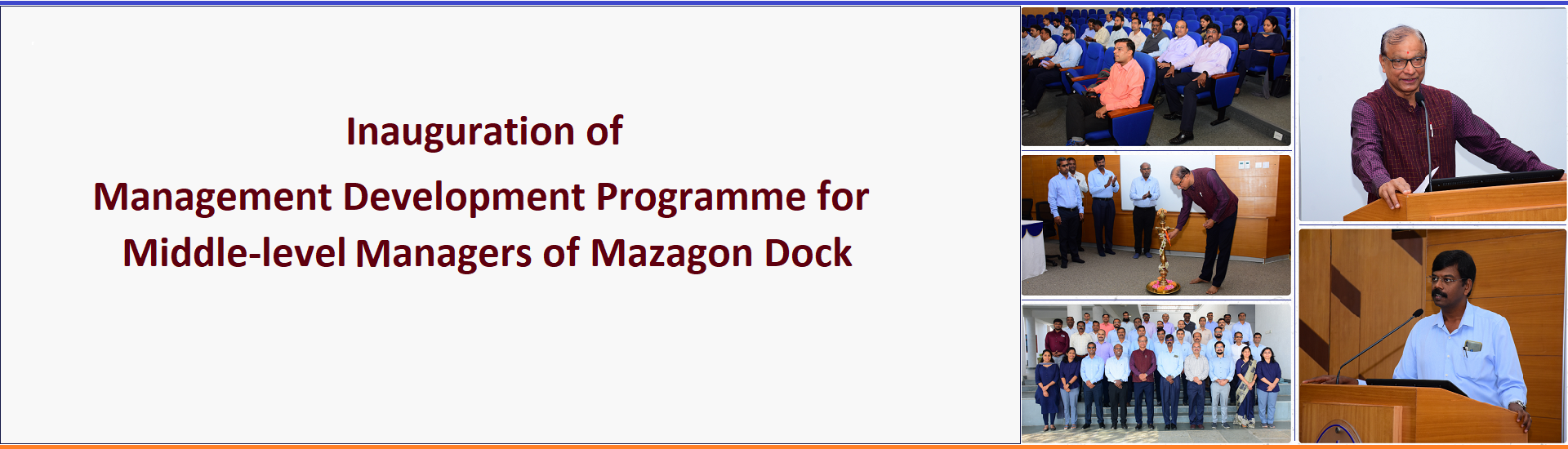 Inauguration of MDP programme for Middle-level Managers of Mazagon Dock